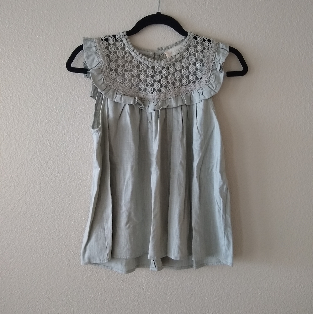 Altar'd State Linen Crochet Tank
